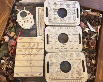 Nature Discovery Kit: Ladybug Magnifier, Animal Tracks - Durable Bag