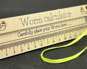 Worm calculator measurer, personalised teachers gift, birthday leaving gift, forest school, primary, eyfs, montessori,