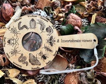 Bug Magnifier: Birch Wood with UK Insects - Forest School Toy
