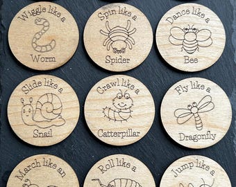 Insect Movement Bug Discs - Active Play and Nature Learning Toy