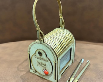 Bug Observation Box: Child Size critter Hotel - Leather Handle