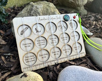 Nature Trail Scavenger Board: Personalized, Includes Compass - Outdoor Fun Kit