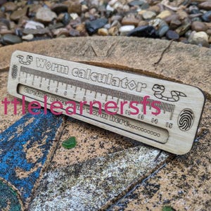 Worm Measuring Tool: Personalized, Eco-Friendly - Forest School Kit