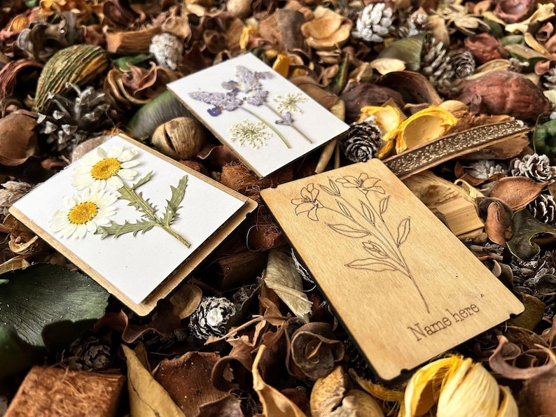 a pile of dried flowers sitting on top of a pile of leaves