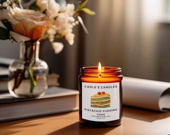 Pistachio Pudding Cake - All-Natural Soy Candle with Natural Fragrances