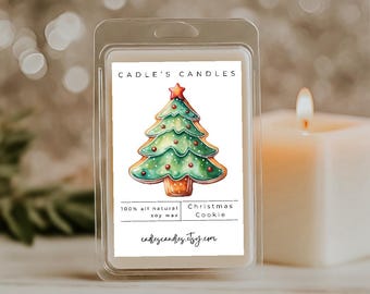 Christmas Cookie Soy Wax Melt, Natural, Eco-friendly Home Fragrance, Christmas Candle, Christmas Tree Candle, Christmas Gift