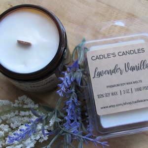 Lavender Vanilla - Premium Soy Candle with Natural Fragrances