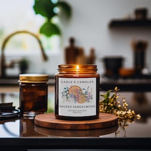Sacred Sandalwood - Pure Soy Candle with Natural Fragrances