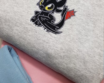 Sweatshirt Drachen Stickerei Chinesisch Strickpulli Pullover Locker Kasual Damen Sweatshirt Drachen Stickerei Chinesisch Strickpulli Pullover Locker Kasual Damen