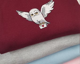 Owl sweatshirt, embroidered Sweatshirt, Unisex adult/children, Christmas gift