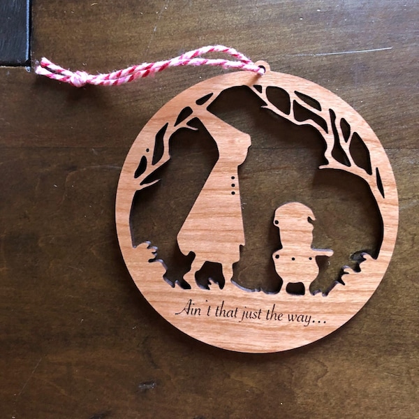 Over the Garden Wall Christmas Ornament ~ Laser Cut Wood Ornament ~ Greg and Wirt Silhouette ~ A'int that just the way