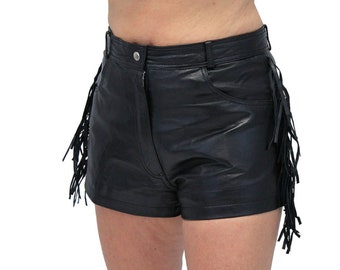 Leather shorts women - Etsy