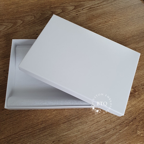 White additional box for Individual handkerchief packaging /Just for packing of my products