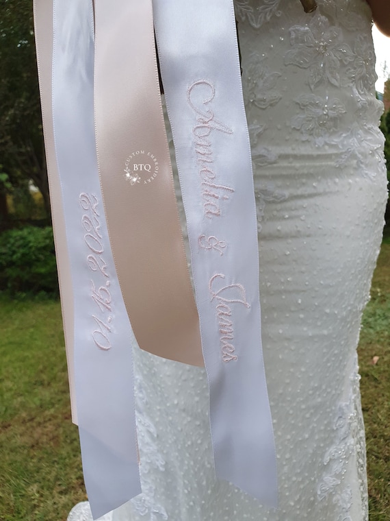 Custom Bouquet ribbon