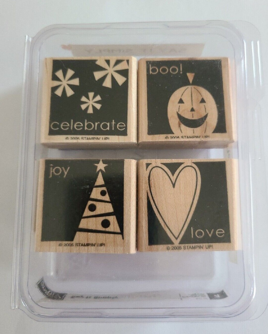 Stampin up Wood Mounted Rubber Stamps Say It Simply 2005 - Etsy