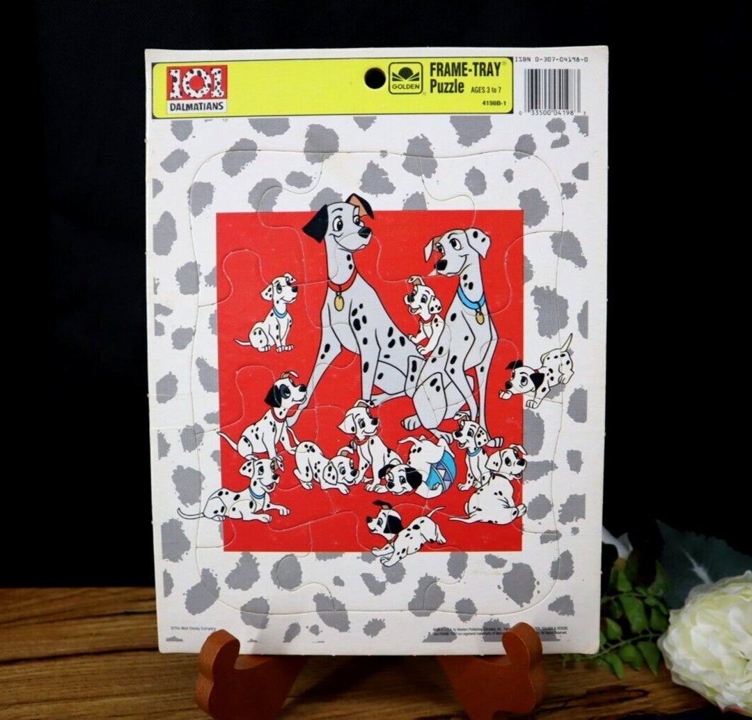 Vintage Golden Disney 101 Dalmatians Frame Tray Puzzle - Etsy