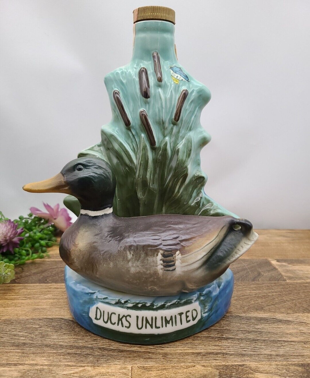 Vintage 1974 Jim Beam Ducks Unlimited Decanter Empty Etsy