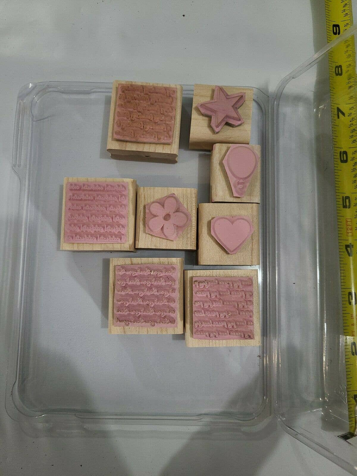 Stampin up Two Step Stampin Mini Messages Set of 8 Wood Rubber - Etsy
