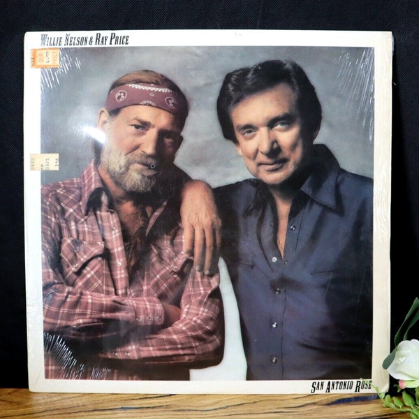 1980 Willie Nelson & Ray Price San Antonio Rose LP Vinyl Record 80s Album