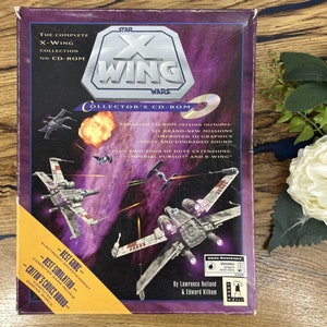 Juego para PC en CD-ROM de coleccionista de Star Wars X Wing en caja original con manuales imagen 1