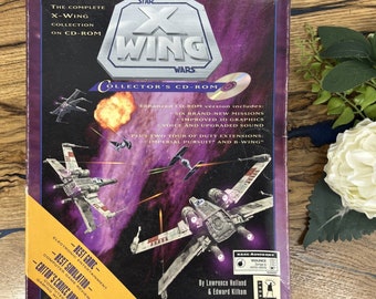 Juego para PC en CD-ROM de coleccionista de Star Wars X Wing en caja original con manuales