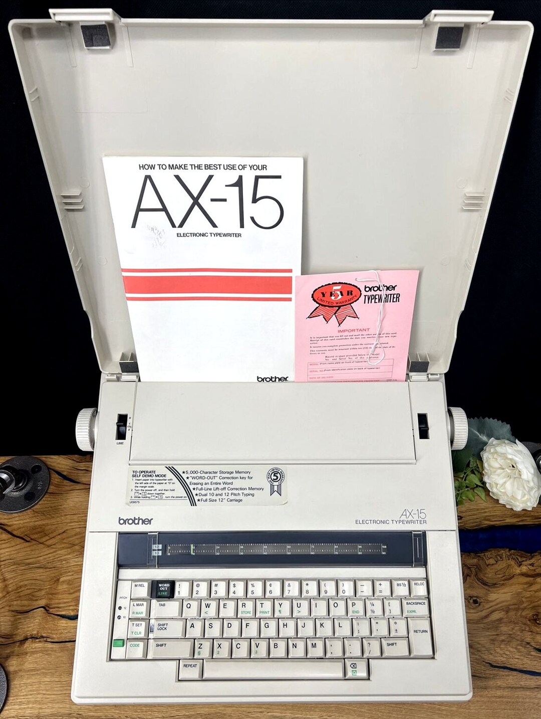 Brother Ax15 Typewriter Word Processor Typing Ribbon Cover Etsy