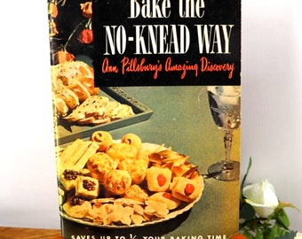 Bak zonder kneden Ann Pillsbury's Amazing Discovery 1945 kookboek 64 pagina's