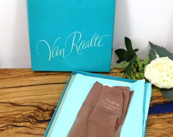 Vintage 60s Van Raalte Seamless Stretchables Drama Nylon Stockings 10.5 - 11.5 NEW