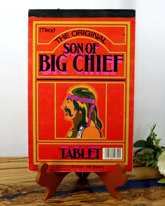 The Original Son of Big Chief Tablet Vintage Big Chief Tablets Etsy