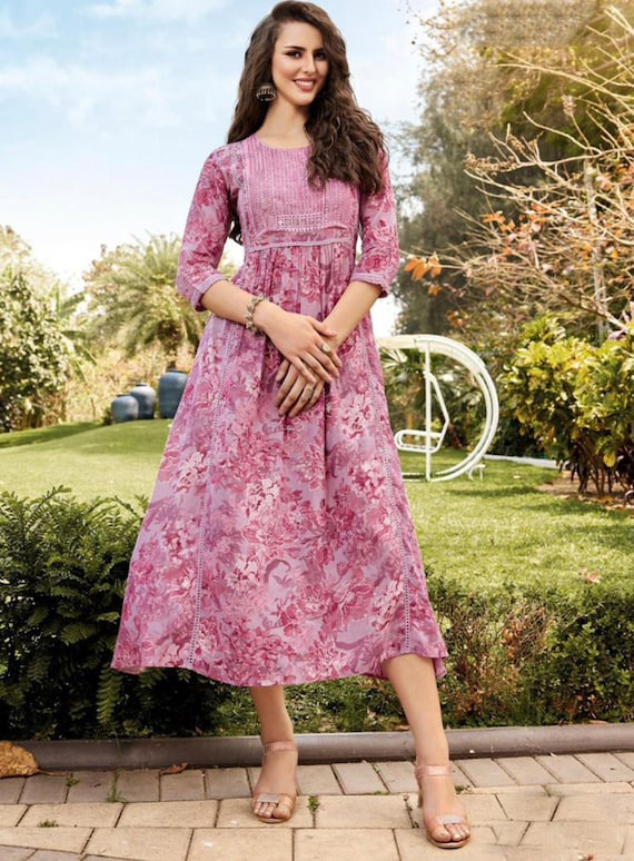 Pure Mal Mal Cotton Kurti/ Size M / Ships Next Business Day / Return  Eligible - Etsy