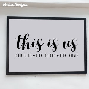 Home decor SVG for wall This is us Family Cut files for Cricut & Silhouette Clipart Digital download Fonts