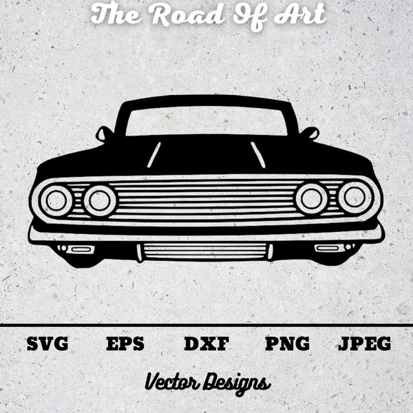 Classic car SVG, Lowrider, Vector Designs for Cricut, Clipart, Silhouette, Cut files EPS DXF, Instant download