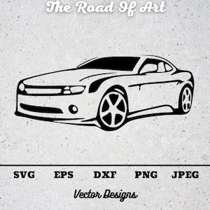 Sport car SVG Cut files for Cricut Silhouette Clipart Vector EPS DXF Png Jpeg Instant download Race car