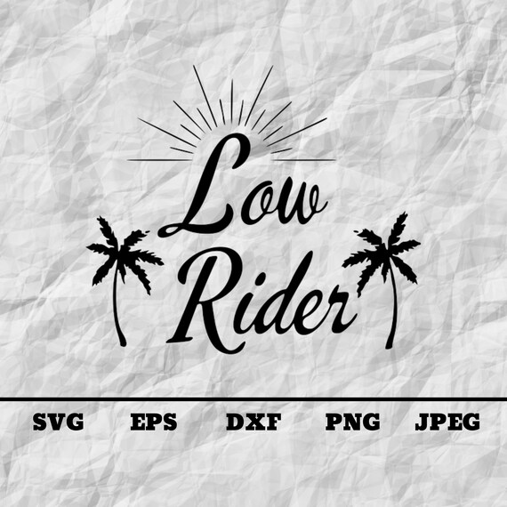 Vector Low Rider Text Lowrider Svg Script Svg Classic Car Vector for Cricut | Etsy