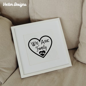 We are family SVG Vector Cut files for Cricut & Silhouette Clipart EPS DXF Digital download This is us