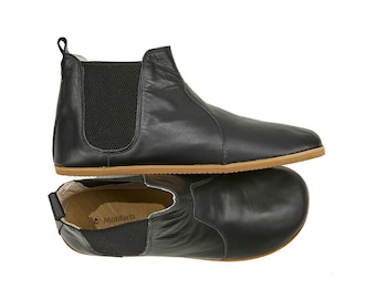 Men's Handmade Leather Barefoot Chelsea Boots - Zero Drop Ankle Boots