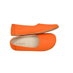 Orange flat shoes ladies on sale