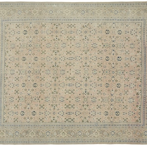 10x13 Beige Large Area Rug - Vintage Oversize Home Decor Rug - Handmade Turkish Oriental Rug - Antique Living Room Rug - Dining Room Rug