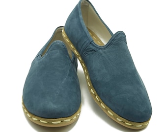 Handmade Turkish Leather Yemeni Shoes: Organic Barefoot Travel Shoes