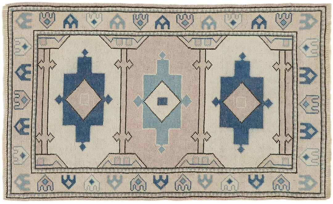 3x4 Area Rug / Small Size Rug / Vintage Rug / Turkish Rug / Anatolian