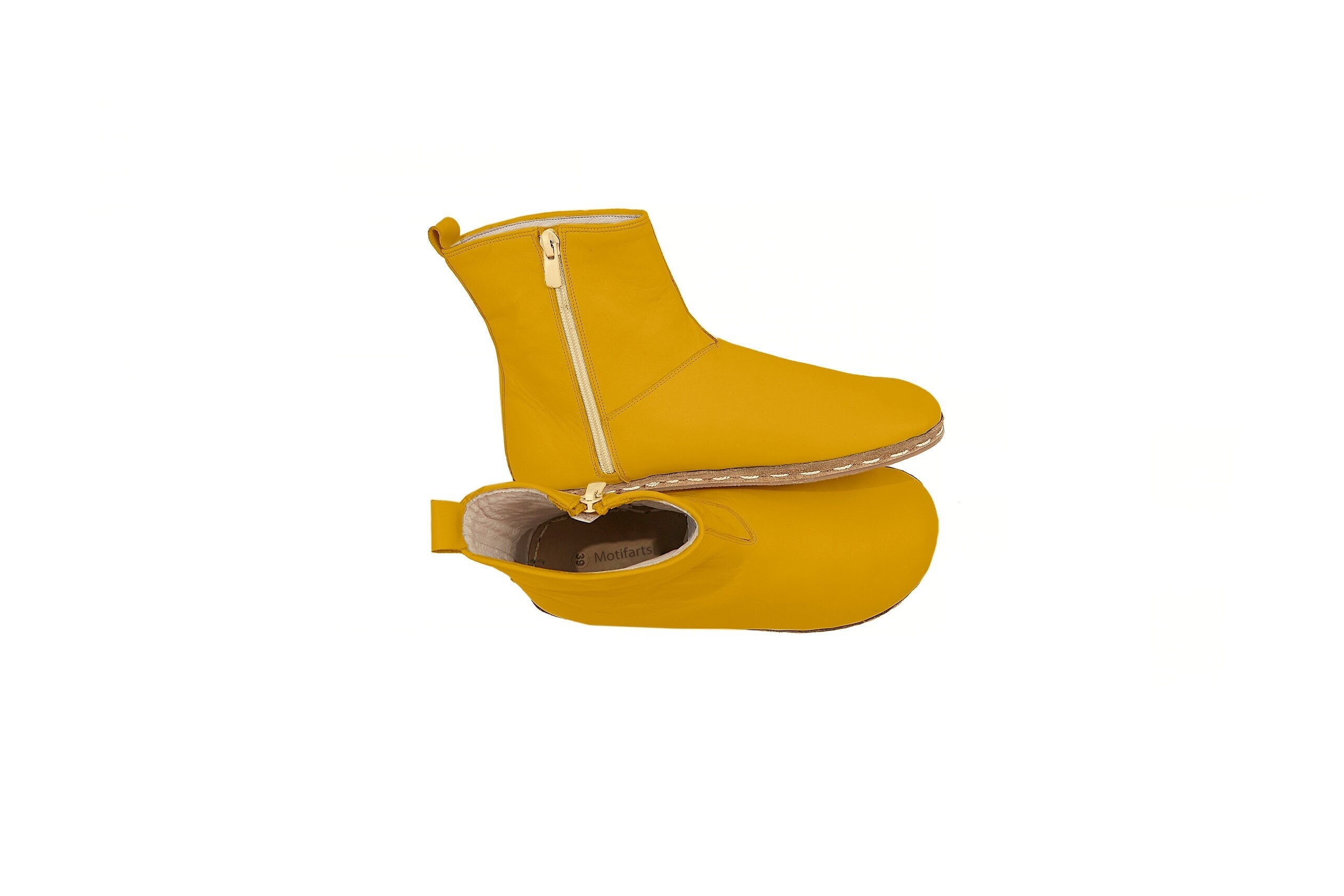 Mustard Yellow Boots - Etsy