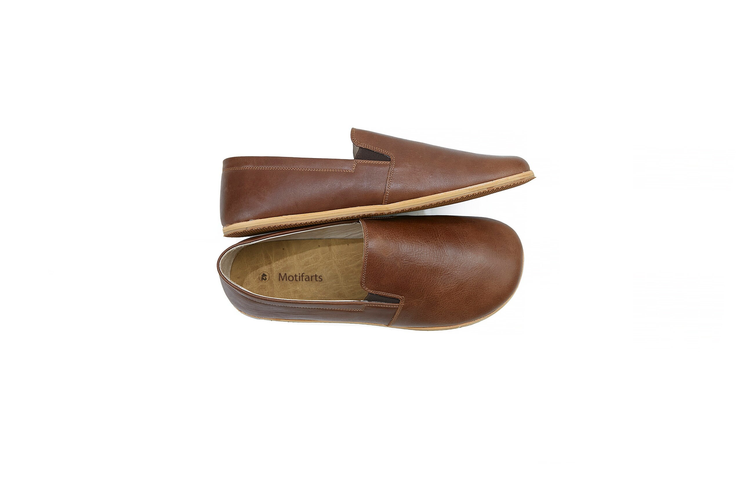 Elegant Brown Leather Slip-On Loafers like new used 1x clean QUINCEY Brown Leather Slip-On Men main image 4