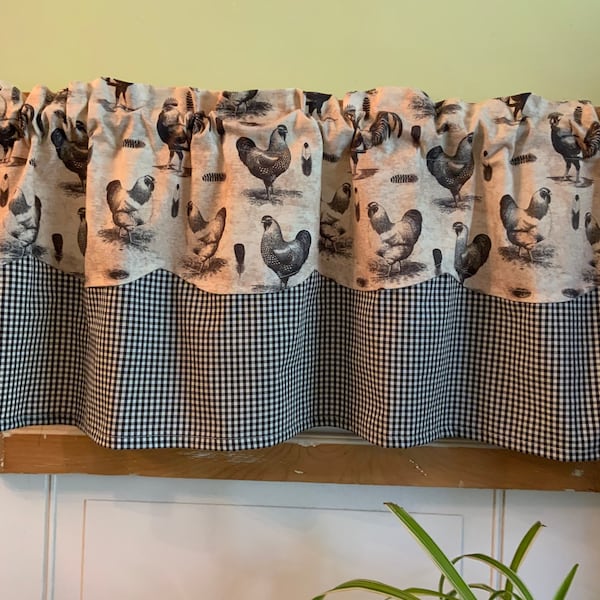Black Valance Etsy