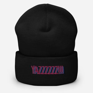 Yazzzzzz!!! (Hot Pink Letters) (Cuffed Beanie)