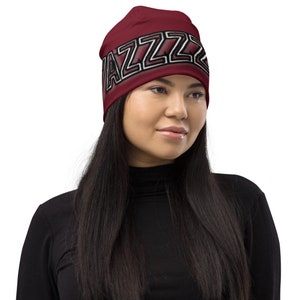 Yazzzzzz!!! (Black Letters) (All-Over Print Beanie)