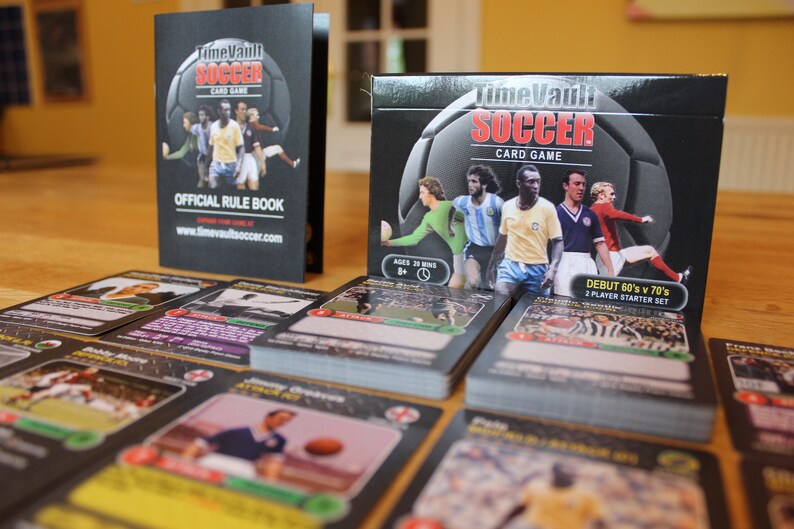 Time Vault Soccer Football Card Game Debut 2 Player Etsy