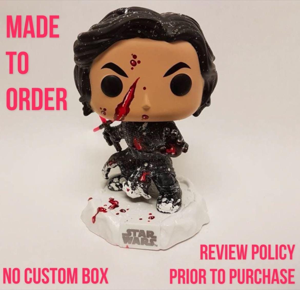 Kylo Ren Custom Funko Pop (snow Fight) - Etsy