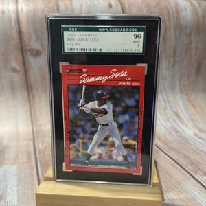 1990 Donruss #489 Sammy Sosa Rookie SGC Card 96 Mint 9 Baseball Trading Card Item #ME397