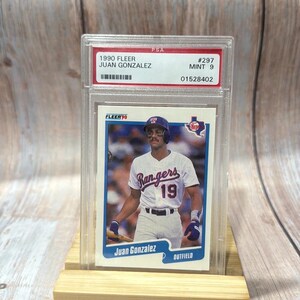 1990 Fleer Juan Gonzalez PSA Mint 9 Baseball Card #ME285