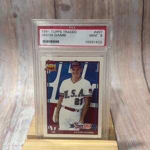 1991 Topps Traded Jason Giambi #45T PSA Mint 9 Baseball Card Item #ME301